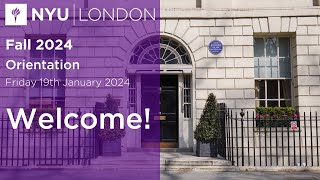 Fall 2024 NYU London Student Orientation webinar [upl. by Lyrehc]