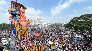 Khairatabad Ganesh Nimajjanam 2024  70 Feet’s Biggest Khairatabad Ganesh Visarjan 2024 ganesh2024 [upl. by Lelah]