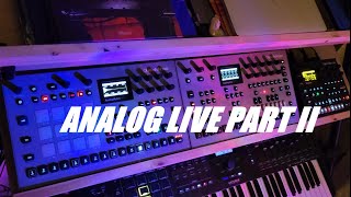 Analog Live Part II Analog Rytm MKII  Analog Four MKII  DIGITONE amp PUSH 2 [upl. by Shuler]