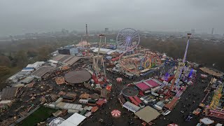 Funtime GyroDropTower Hangover  The Tower Schneider Winter Wonderland London 2023 POV Onride [upl. by Wartow]