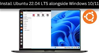 How to Dual boot Ubuntu 2204 LTS and Windows 1110 [upl. by Nohshan]