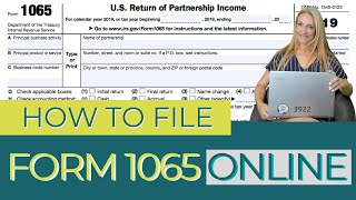 How To File Form 1065 Online MultiMember LLC amp Partnership Tax Form  How to Use Tax Act [upl. by Lednar]