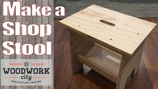 Build a Simple Stool  Perfect stool  bench for the shop and home DIY  How To Plan [upl. by Urial]