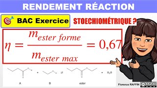 RENDEMENT SYNTHÈSE  Exercice  Terminale [upl. by Halla825]