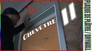 88 ➡️ PORTE CHEVÊTRE Dans cloison séparative Thermique amp Phonique Garage  part 2 [upl. by Oker]