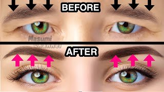 Fast Results🔥 Eyebrow Lift Exercise amp Massage Fix Droopy Eyelids Make Your Eyes Bigger Naturally [upl. by Ireland940]