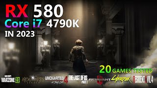 RX 580  Core i7 4790K  Test in 20 Games [upl. by Leseil]