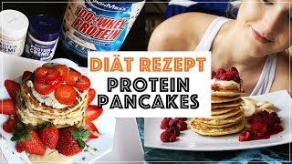 DIÄT REZEPT 🥞 😍 PROTEIN PANCAKES MEGA LECKER amp EASY [upl. by Gentes]