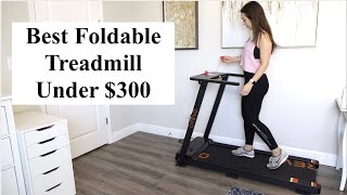 Best Foldable Treadmill Under 300  UREVO Treadmill Review  Peloton App Running Experience [upl. by Rraval]