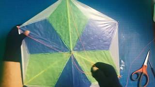 culebrina o barrilete de papel china al estilo de Acapulco How to make a tissue paper kite DIY [upl. by Bolt117]