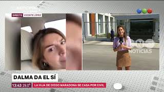 Se casa Dalma Maradona  El Noticiero de la Gente [upl. by Pfosi75]