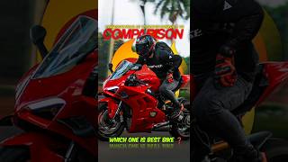 Kawasaki Ninja H2 vs Ducati Panigale V4  comparison 💥  shorts shortvideo trending [upl. by Leahkim]