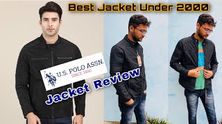 U S Polo Assn Jacket Review  U S Polo Slim Polyester Jacket [upl. by Semadar]