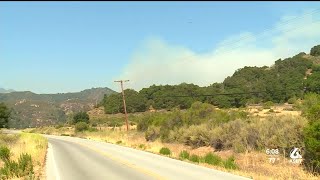 Willow Fire burns hundreds of acres in Big Sur area [upl. by Capone]