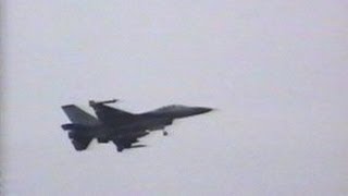 WINGS93 厚木基地オープンハウス F16フライバイ NAF Atsugi Air Show [upl. by Fabriane]