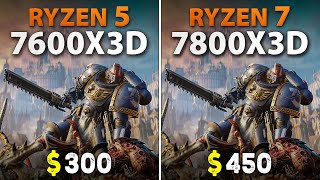 Ryzen 5 7600X3D vs Ryzen 7 7800X3D  Test in 9 Games [upl. by Winser]