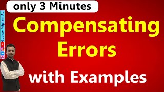 Compensating Errors Class 11  Rectification of Errors  Errors not Affecting the Trial Balance [upl. by Reld402]