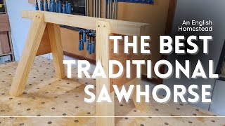 The Best Traditional Sawhorse How To build one with no Maths [upl. by Walkling]