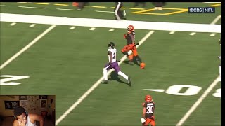 Qreacts Ravens at Bengals Week 5 Highlights [upl. by Zorina]