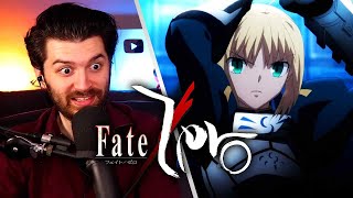 SABER VS LANCER WAS INSANE FateZero 1x04 Reaction [upl. by Christalle]