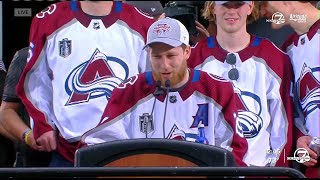 Nathan MacKinnon Stanley Cup speech [upl. by Nageet]