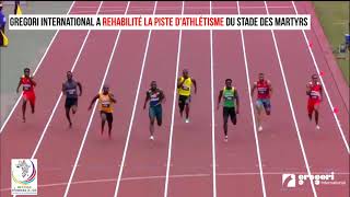 Rénovation Piste dathlétisme du Stade Principal des Martyrs  Jeux de la Francophonie 2023 [upl. by Puto]