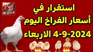 أسعار الفراخ والارانب الكتاكيت السمان والبط يوم الاثنين في المحلات 4 9  2024 [upl. by Latt141]