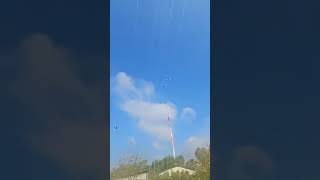 Lebanon Launches Rocket Barrage Targeting Katzrin in Golan Heights lebanon palestine [upl. by Oivaf]