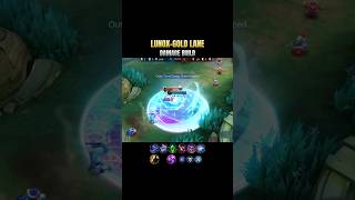 Lunox Legend Skin Full Damage Build in Gold Lane  RICKFIL mobilelegends lunox [upl. by Anniala]