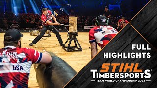 Full highlights  STIHL TIMBERSPORTS® Team World Championship 2023  Stuttgart Germany [upl. by Habas]