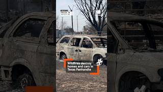 Aftermath Video  Fire Scorches Texas Neighborhood [upl. by Edalb]