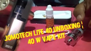 jomotech lite 40 unboxing¦40 w vape kit [upl. by Yecam]