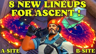 EASY BRIMSTONE ASCENT MOLLY LINEUPS GUIDE VALORANT 2024 [upl. by Aicnatsnoc27]