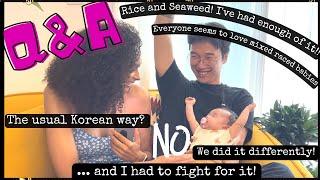 QampA all about Pregnancy Giving Birth and Postpartum as Foreigner in South Korea ambw 국제커플 [upl. by Danya934]