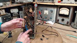 Philco Model 42322 Tube Radio Video 2  Filter Capacitors and a Surprise [upl. by Townshend]