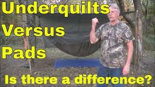 Hammock Camping Underquilts VS Sleeping Pads Is there a Difference [upl. by Suh]