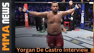 Yorgan De Castro talks CES title fight training with Jon Jones amp plans to make UFC return [upl. by Airetnohs552]