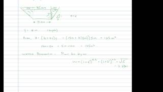 CE 331  Class 20 312013 Trapezoidal Channel Geometry [upl. by Dnomayd186]