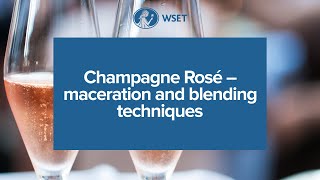 Champagne Rosé  maceration and blending techniques [upl. by Noraha]