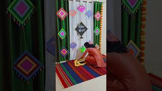 Bornahan Decoration ideas for home  Simple amp Easy Sankranti amp Haldikunku decoration ideas at home [upl. by Araes]