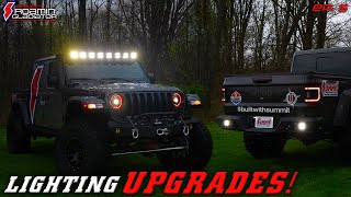 Project Roamin’ Gladiator Jeep Build Series Ep 5 – Custom OffRoad Lighting [upl. by Ahsieuqal99]