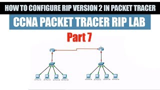 37 Configure verify and troubleshoot RIPv2 for IPv4  CCNA Packet Tracer part 7 [upl. by Sellma]