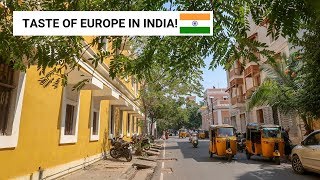 FRENCH COLONIAL BUILDINGS IN PONDICHERRY  Pondicherry Vlog [upl. by Waldner]