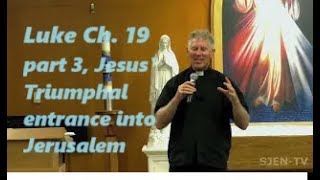 Luke Chapter 19 Jesus Triumphal Entrance in Jerusalem Catholic Bible Study Fr Tim Peters [upl. by Sirenay]