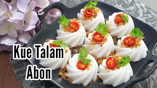 Beef Floss Steam Cake Recipe  Talam Abon Lembut Gurih [upl. by Inwat]