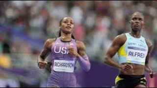 USAs ShaCarri Richardson gets silver medal in womens 100 meters [upl. by Ahsaele314]