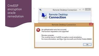 CVE20180886 Unable to connect RDP after Windows updates CredSSP encryption oracle remediation [upl. by Etep]