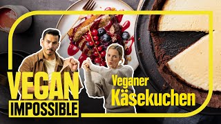 Veganer Käsekuchen  Vegane Kuchen Rezepte im Kochduell 4 von Vegan Impossible [upl. by Ened]