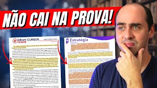 Como o Estratégia Gran Cursos e AlfaCon criam materiais desnivelados para Concursos [upl. by Aksehcnarf71]