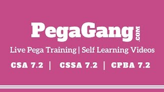 Pega Online Training  CSA  CSSA  CPBA  PegaGang [upl. by Ahkeber135]